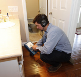 our Seattle plumbing techs use electronic leak detection equipment